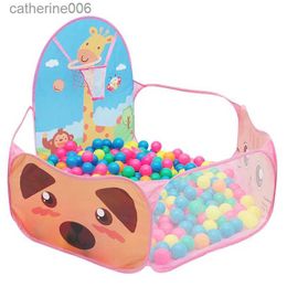 Baby Rail 1.2M Ball Pool with Basket Children Toy Ocean Ball Pit Kids Playpen Tent Outdoor Indoor Children Toy Tents Ballenbak Dry PoolL231027