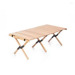 Camp Furniture Naturehike Egg Roll Table Sturdy Foldable Camping Wood Tables Triangular Structure Picnic Desk 30kg Bearing Stable Garden