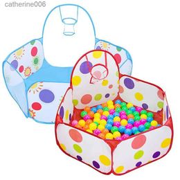 Baby Rail Foldable Ball Pool Ocean Ball Game Pool Kids Playpen Toy Washable Round Children Game Play Tent In/Outdoor Playing House PitsL231027
