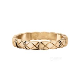 Yorb Band Pierścienie Chan 18K Gold Coco Argyle Rush Pierścienie Nowy w luksusowych kolczykach biżuterii dla damskiej wisiorka K ZŁOTA NECLAC