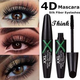 Mascara 1 Pc 4D Silk Fibre Eyelashes Lengthening Waterproof Long Lasting Lash Black Extension Make Up 3D 231027