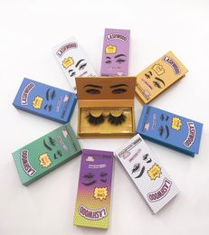 New Eyelash Packaging Box Fluffy 25mm Mink Flase Eyelashes Custom Lash Wood Packaging with Tray Rectangle Case8499133