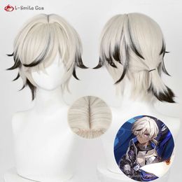 Catsuit Costumes High Quality Game Honkai: Star Rail Cosplay 35cm Gradient Arlan Heat Resistant Hair Party Anime Wigs + Wig Cap