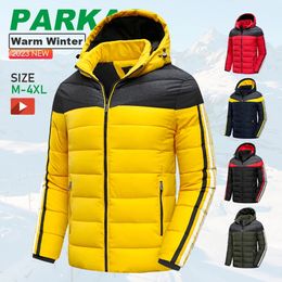 Men s Jackets Men 2023 Winter Brand Casual Warm Thick Windproof Jacket Parkas Coat Fashion Autumn Outwear Detachable Hat Parka 231027
