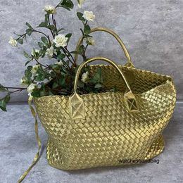 Designer handbag with logo Rural Style Outgoing Tote Big Bag Weaving Fashion Simple Versatile Portable Star Same Shoulder Bag ins