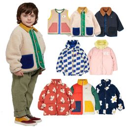 Down Coat Children's Coat 23 Fall Winter BC Girls Thick Zipper Cotton Suit Boy Reversible Lamb Wool Children's Work 231026