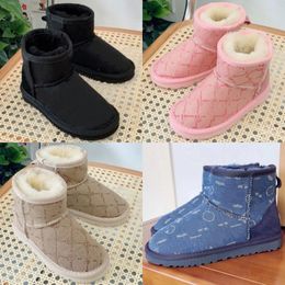 Kids Boots Classic Ultra Australie mini ultra Shoes Printed Toddler Girls Designer Snow Booties Children Youth Boys Australian bottes W b6MW#