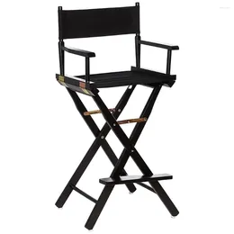 Camp Furniture 30" Director's Chair Black Frame-Black Canvas