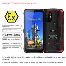 CONQUEST Conquers S20 5G Explosion-proof Mobile Phone, Chemical and Petroleum Intelligent Three Defense Intercom Handset, Infrared Night Vision