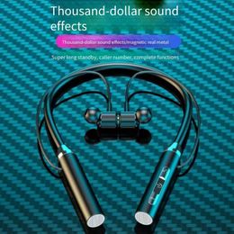 new Bluetooth Wireless Earphone headphone hanging neck sports two ears in-ear neck hanging ultra-long standby battery life