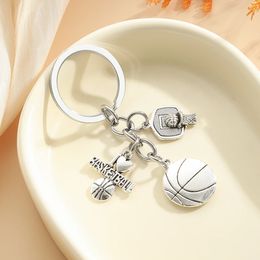 Keychains Lanyards 20pcs Basketball Basket Charm Keychain 231027