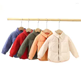 Down Coat Autumn And Winter Warm Jacket 1-9 Year Old Boys Girls Korean Version Casual Plush 2023 Fashion Children's Clothing