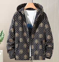 B2029 mens jacket women long sleeve hooded zip up outdoor designer jacket windbreaker men coat