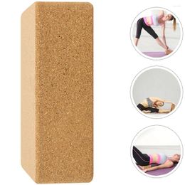 Yoga Blocks Cork Block Training Brick Equipment Natural Oak Tool Stretch Strap Dance Used Miss Mats