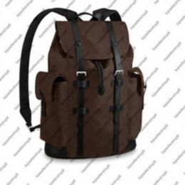 CHRISTOPHER PM Backpack High Quality Mens Backpack Designer Backpacks Damier Printed Backpack Travel luggage Genuine Leather Bag P2134