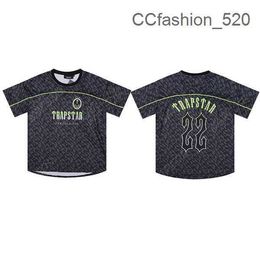 Trapstar Designer Men Summer Trapstar T-shirt Rainbow Towel Embroidery Decoding Men Women t Shirt Tees Men Black Round Neck Tshirts Trapstar Tracksuit EYD0