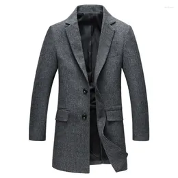 Men's Suits Brand Blazer Jacket Autumn Fashion Woolen Slim Fit Blazers Men England Style Party/Wedding/Business Suit Male