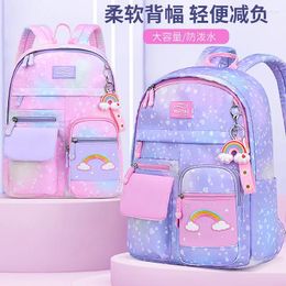 Backpack 2023 School 1-3 Grade 6 Years Cute Colorful Bag For Girls Waterproof Children Kindergarten Small