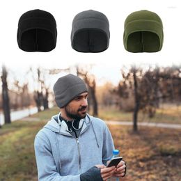 Cycling Caps Winter Hat Thermal Running Sports Hats Skiing Windproof Fleece Ear Cover Snowboard Hiking Ski Cap Men Women