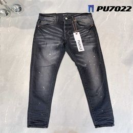 Purple Brand Jeans Designer Mens Denim Trousers Fashion Pants Straight Design Retro Streetwear Casual Sweatpants Iwd8