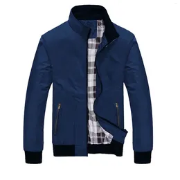 Men's Jackets Winter For Men Tall Big Jacket Coat Colour Autumn Zipper Coats