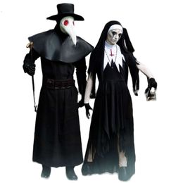 Costume di Halloween Costume cosplay Costumi di Halloween Suore zombi Halloween Vampiro Costumi di performance di ruolo Uomini e donne adulti