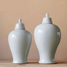 Bottles Home Furnishings Jingdezhen Ceramics Ginger Jar Handmade Porcelain Glaze Pink Temple Ornaments Ceramic Vase