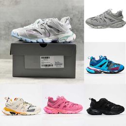 Paris Fashion slipper Triple s Designer casual shoes ice pink blue white orange black men women sneakers trainer lime red metallic