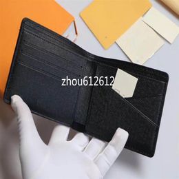 Men's Wallet Purse Fashion Credit Card Holder Short Cash Compact Case Folder Damier Passport M60895269B