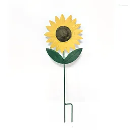 Garden Decorations Sunflower Metal Stakes Decoration Outdoor