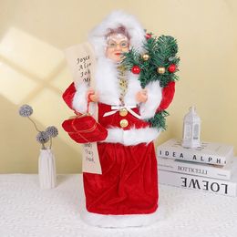 Christmas Decorations Christmas Large Santa Claus Dolls Ornaments Standing Santa Figurine Doll Christmas Home Decoration Kids Gift navidad decor 231027