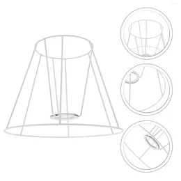 Pendant Lamps Lampshade Frame Vintage Desk Light Electric Wire Ring For Iron Cage Guard Fitter