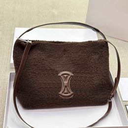 winter Drawstring designer bags Ava buckets women berber fleece bags luxurys handbags shoulder bags women crossbody with purse 231015