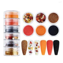 Nail Art Decorations Autumn Designs Glitter Set Stylish Exquisite Sequins For Professionals Beginners