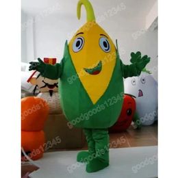 Christmas Green Leaf Corn Mascot Costumes Halloween Fancy Party Dress Cartoon Character Carnival Xmas Advertising Birthday Party Costume Unisex Outfit