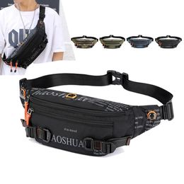 Waist Bags Nylon Pack Hip Belt Bag for Men Military Antitheft Running Male Travel Cross body Sling Chest Bum Fanny 231027