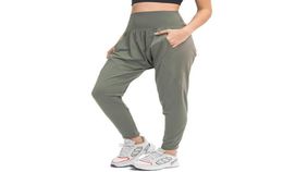 L155 Women Yoga Pants High Waist Stretch Fitness Trousers Running Sports Pants Ladies Dance Training Bellbottoms3652851