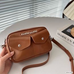 cowhide Small travel bag Camera bag Women's Bag Designer Bag Crossbody Handbag bag high quality portable newspaper fashion basket bag Binding rope mumu