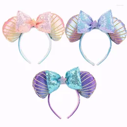 Hair Accessories Kids Girl Sequins Party Hoop Shiny Big Bow Headband Birthday Kid Headwear Hairband Festival Fairy Costumes Accessorie