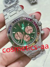 Men watch 42mm Mens Full Function Quartz Chronograph Watch Sport Waterproof Sapphire Glass Diamond Watchs Men's Designer Watches