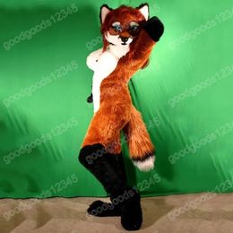 Christmas Brown Fox Mascot Costumes Halloween Fancy Party Dress Cartoon Character Carnival Xmas Advertising Birthday Party Costume Unisex Outfit