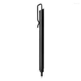 Kakalip Metal Push Gel Pen Business Office Signature Student Brush Test Black Anodized Aluminium