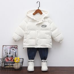 kids down cotton jacket, boys and girls' winter jacket, small and medium-sized children's plush and thick cotton jacket