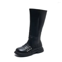 Boots Autumn Kids Boys Girls Soft Sole Long Knee High Fashion Princess Children Shoes Motorcycle