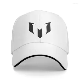 Berets Fashion Black Messis Soccer Football Baseball Cap Men Women Adjustable Dad Hat Outdoor