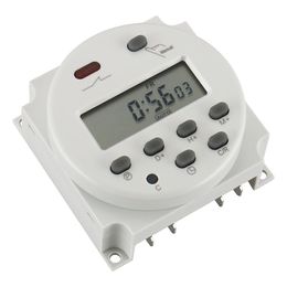 CN101A DC/AC 12V 16A Amps Digital LCD Power Programmable Timer Time Relay Switch Support 17-times Daily Weekly Programme