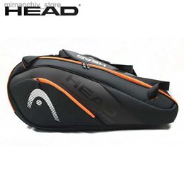 Bags Outdoor HEAD Tennis Racket Bag Sports Bag Large Capacity 6-9 Racquets Men Women Badminton Bag Tennis Racket Backpack Tenis Squash Padel Q231028