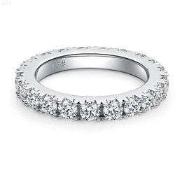 3.0mm Wedding Band Moissanite Diamonds Ring Fine Jewellery Eternity