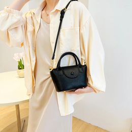 Evening Bags Fashion All-match Portable Small Bag Women's Hit Colour Casual Bucket 2023 Summer Niche Simple Messenger