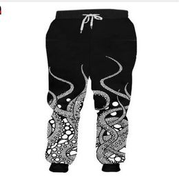 Release New Fashion Long Animal 3D Trousers Print Tentacle Octopus Sweatpants Oversized Garment Man Women Autumn Pants RCL019244k